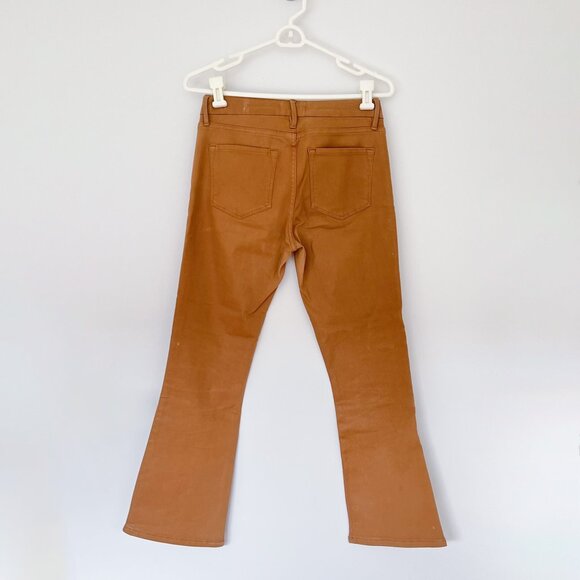 FRAME Le Crop Mini Boot Jean in Light Camel Coated - Picture 3 of 3